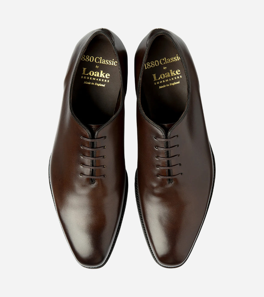 WHOLEBURY DK — Hand Printed Dark Brown Calf Leather