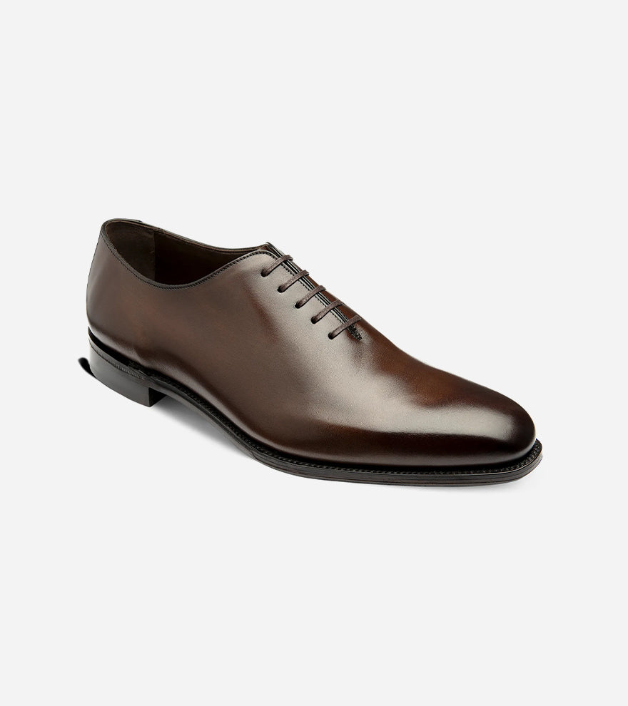 WHOLEBURY DK — Hand Printed Dark Brown Calf Leather