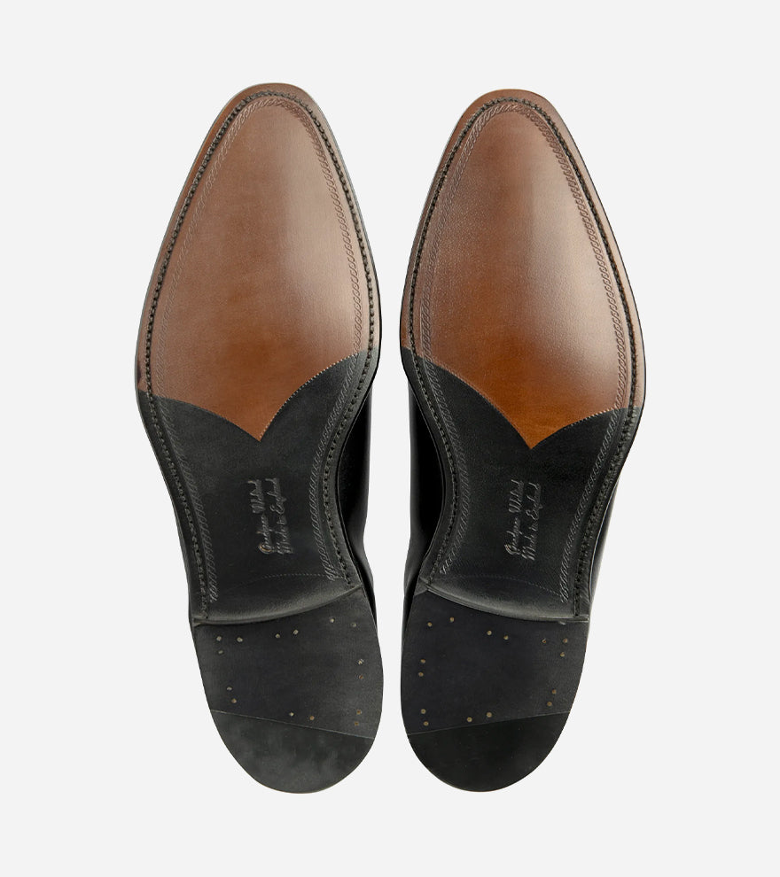 WHOLEBURY DK — Hand Printed Dark Brown Calf Leather