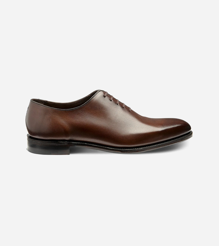 WHOLEBURY DK — Hand Printed Dark Brown Calf Leather