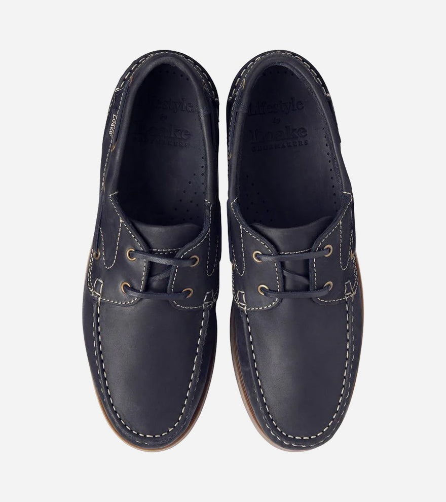 LYMINGTON NN — Navy Oiled Nubuck Leather