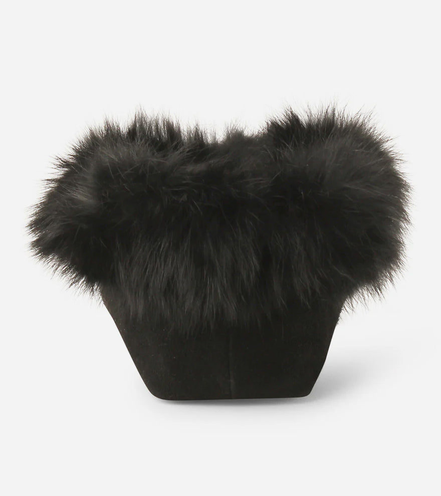 Manitobah Tipi Suede Moccasin Black / Noir (L)