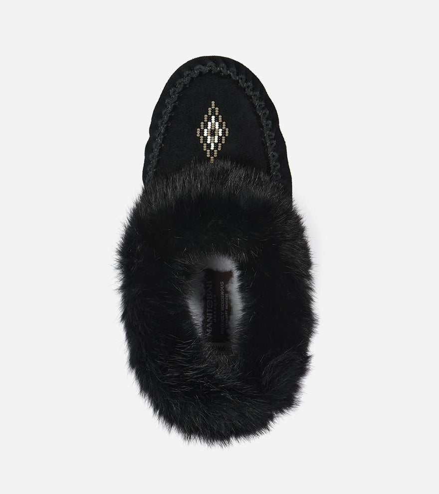 Manitobah Street Suede Moccasin Black / Noir (L)